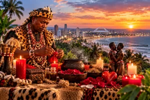 Chief Mungu providing traditional love and relationship guidance in Durban